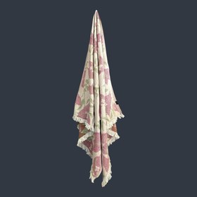 Resim %100 Pamuk Jakarlı Peştemal - Begonvil 