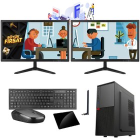 Resim Ramtech OF590-101 EKSTRA i5-9400 16 GB 1 TB HDD + 512 GB SSD GT610-2 GB 21.5" Dual Dos Masaüstü Bilgisayar 