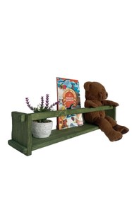 Resim RealWood Ahşap Dekoratif Çocuk Odası Rafı, Mutfak Rafı, Montessori Kitaplık 55 Cm. 