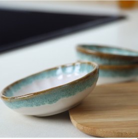 Resim Keramika Turkuaz Wave Sirius Çerezlik / Sosluk 12 Cm 6 Adet Q81 