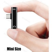 Resim Type C To 3.5Mm Stereo Kulaklık Şarj Çeviraici 4490A Dönüştürücü 