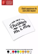 Resim Kıvırcıkyoga Our First Christmas Sticker Oto Motor Laptop Duvar Folyo Sticker 40 X 40 Cm 