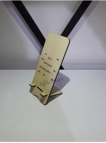 Resim Ağaçistan Telefon Sehpası Masa Üstü Telefon Tutucu 