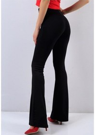 Resim Modaruba Kadın Siyah Ispanyol Paça Likralı Taytsiyah M Siyah 