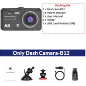 Resim Dash Kamera Kamera Araba Hd 1080p Dokunmatik Gece Görüş Video Kaydedici Araç Araba Dvr Only Dashcam-b12 32g 