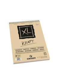 Resim Canson Xl Kraft Spiralli Eskiz Defteri 90Gr 40 Yaprak A4 
