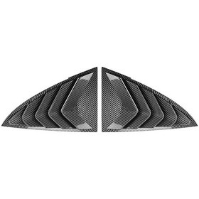 Resim Globalbloom Tesla Model 3 2017-2024 Karbon Fiber Arka Cam Panjur Yan Vantilatör Kapak 