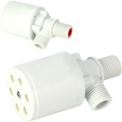 Resim Moveevo Plastik Otomatik Su Seviyesi Kontrol Valfi, G1/2" Iç Girişli Depo Havuz Su Tankı Kuleleri İçin Kaynaklı Top Kapak, Elektriksiz Su Durdurma Fonksiyonu, 1-10kg Basınç Aralığı 