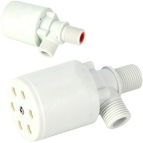 Resim Moveevo Plastik Otomatik Su Seviyesi Kontrol Valfi, G1/2" Iç Girişli Depo Havuz Su Tankı Kuleleri İçin Kaynaklı Top Kapak, Elektriksiz Su Durdurma Fonksiyonu, 1-10kg Basınç Aralığı 