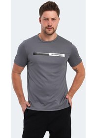 Resim Slazenger NELS IN Erkek Koyu Gri Tişört 