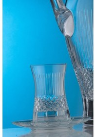 Resim Roya Home Antik Sade 6 Kişilik 12 Parça Çay Bardak Seti Şeffaf 