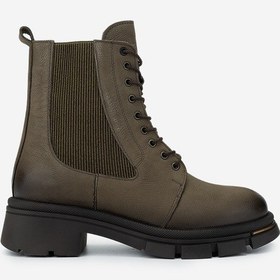 Resim Valmenti Kadın Hakiki Deri Yeşil Casual Bot 599 05 Bn Bot Sk24-25 Hakı Nbk Yeşil 