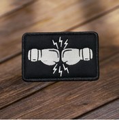 Resim Ex Patch Boksör Eldiveni Patch Arma Nakış 10 X 6.5 Cm 