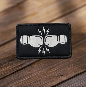 Resim Ex Patch Boksör Eldiveni Patch Arma Nakış 10 X 6.5 Cm 