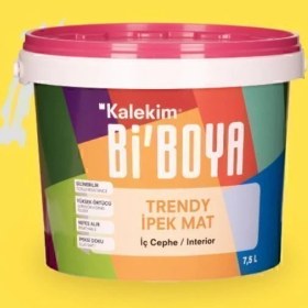 Resim Bi'Boya İpek Mat Trendy Coşkulu Sarı 7.5 Lt 
