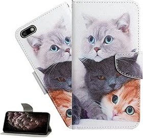 Resim LEMAXELERS iPhone 8 Plus/iPhone 7 Plus Kılıf, iPhone 8 Plus Cep Telefonu Kılıfı Sevimli Kedi Kız Flip Case PU Deri Kılıf Mıknatıslı Koruyucu Kılıf Çanta Stand Cep Telefonu Kılıfı iPhone 8 Plus, XC5 Üç 