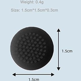 Resim (2 Set) Miimall Playstation VR2 Denetleyici Kapağı ile Uyumlu, Yumuşak Kaymaz Kontrolör Kauçuk Silikon Koruyucu Kılıf Kapak, PS VR2 için Joystick Kapakları Başparmak Kavrama Kapakları - Siyah 