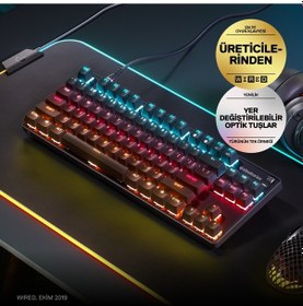 Resim Steelseries Apex 9 TKL RGB UK Mekanik Oyuncu Klavye 
