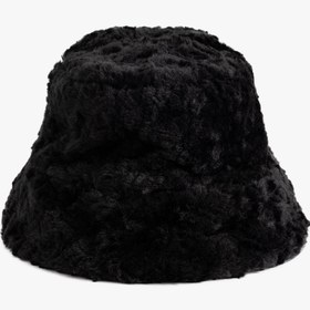 Resim Kadın Peluş Bucket Şapka 
