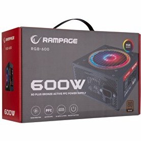 Resim Rampage RGB-600 RGB 600 W 80+ Bronz Güç Kaynağı 