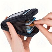 Resim 1'li Paket Erkekler İçin İnce Hafif Sentetik Deri Cüzdan, RFID Engelleme Teknolojisi, Çoklu Kart Yuvası, Kimlik Tutucu & Fermuarlı Cepli - Güvenli Seyahat ve Günlük Kullanım, Dayanıklı Şık Siyah Tasarım, Ona Hediye, Minimalist Tarz, Kaliteli İşçilik, Pürüzsüz Yüzey, Günlük Aksesuar 