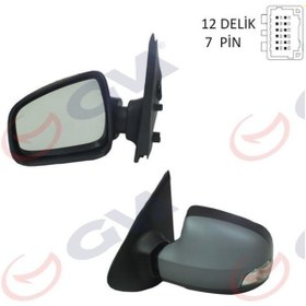 Resim Clio Symbol Joy 2012 Sonrası Yan Dikiz Ayna Sol Elektrikli Sinyal 