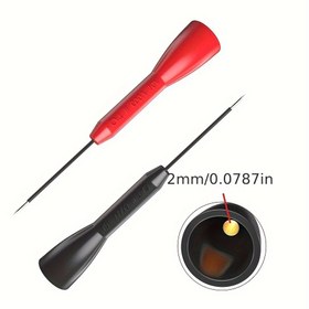 Resim 2Mm Jaklı Evrensel Multimetre Sondası Ucu, Otomotiv ve Elektrik Testleri için Keskin ve İnce Çelik İğne Özellikli. 
