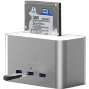 Resim CODEGEN Alüminyum Usb3.0 3.5"-2.5" Hdd Sata 3 Port Usb Hub Dock Istasyonu 