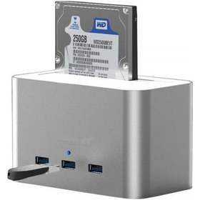 Resim CODEGEN Alüminyum Usb3.0 3.5"-2.5" Hdd Sata 3 Port Usb Hub Dock Istasyonu 