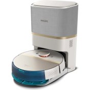 Resim Philips 3'ü 1 Arada Islak, Kuru ve Moplu Premium Robot Süpürge, Ultra Emiş Gücü 5000 Pa, 180 Dk Uzun Çalışma Süresi, Ultra Sessiz, Aqua Istasyonlu - LUCİOLE BEYAZ LAMBADER HEDİYE! 