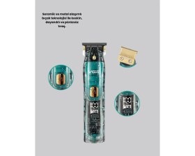 Resim TKÇ Vgr V-695 Profesyonel Tıraş Makinesi Seramik Bıçaklı Turbo Güçlü Motor 