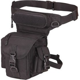 Resim Jokmae Kamuflaj Yüksek Yoğunluklu Oxford Bacak Çantası - Dağcılık İş Seyahat Siyah Siyah 