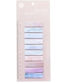 Resim Mor Tonlarıyla 10 Renkli Sticky Note Seti, Özelleştirilebilir İndeksler 