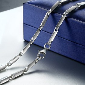 Resim 1 Adet Erkek Y2K Tarzı Solmayan Gümüş Kolye - Şık, Minimalist Geometrik Tasarım, Istakoz Tokalı, Dayanıklı, Alerjiye Karşıtı, Düğün ve Günlük Kullanım İçin Mükemmel 