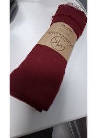 Resim Modakaşmir Neo Pamuk Şal Bordo Renk 