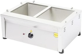Resim Remta B18 2 Kaplı Benmari, Elektrikli, Kapaklı Gastronom Küvetler, Termostat Kontrol, Paslanmaz Çelik Gövdeli 
