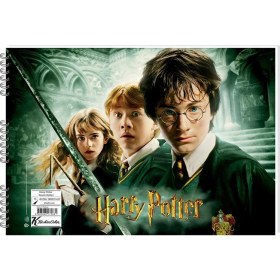 Resim 3 Adet Harry Potter 25X35 15 Yaprak Karton Kapak Spiralli Resim Defteri 