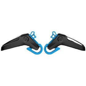 Resim Sq-2pcs Abs Cep Telefonu Oyun Tetik R11 Pubg Gamepad Joystick Denetleyici Amaç Shooter L1r1 Alaşım Anahtar Düğmesi Iphone Uyumlu Android İçin 