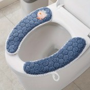 Resim 1 Çift Yeni Klozet Oturağı Örtüsü, Cırt-Cırtlı Banyo Minderi, Tüm Sezonlar İçin Evde ve Dışarıda Her Zaman Kullanılabilir, Ev Hijyeni,Banyo Aksesuarları,Güvenli Bağlantı,Rahat Oturuş,Yumuşak Yastıklama,Dayanıklı Kapaklar,Tuvalet Koltuk Yastıkları,Kanca Bağlantı Kapağı,Kiracılar,Ev Geliştirme 