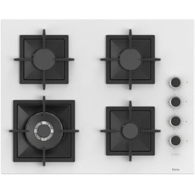 Resim Ferre Flameart Sc Serisi Beyaz Set (SC406-WFA + XE63CB +D087 ) - 65 Cm'lik Kare Döküm Izgara-Wok 