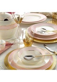 Resim Kütahya Porselen Bone Kalipso 62 Parça 113894 Yemek Takımı 