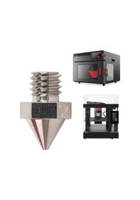 Resim Mufunye Raise3d Uyumlu 3d Yazıcı Nozzle, 0.4mm Çap, Yüksek Sertlik Alloy, Tüp İç Yüzey Pürüzsüzlüğü Ra, Pla/abs/petg/ptu/pp/pc Destekli, N/pro2/pro3/e2 Serileri İçin Isı Ucu Başlığı 