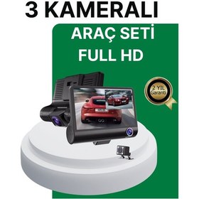 Resim Gece Görüşü Destekli, 1080p Full Hd Çözünürlüklü Araç İçi Kamera 