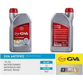 Resim Gva 9930121 - Antifriz 1 Lt -37 C Kırmızı Long Life Koli 12 Ad O 