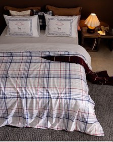 Resim Madame Coco Philippe King Size %100 Pamuk Ranforce Baskılı Çarşaflı Nevresim Takımı - Mavi 8684427302910 Çok Renkli 