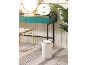 Resim Özbience Çiftli Sensörlü 12L Mutfak ve Banyo Çöp Kovası, Altın Renkli, Hızlı Temizlik 