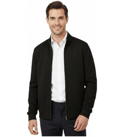 Resim Erkek Spor Hakim Yaka Fermuarlı Hırka Regular Fit Bgl-st04947 Siyah 