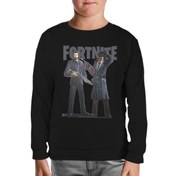 Resim Fortnite - Gangs Siyah Çocuk Sweatshirt 