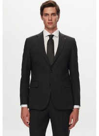 Resim D's Damat Ds Damat Slim Fit Antrasit Yünlü Travel Takim Elbise 4he05ob35577m Antrasit 