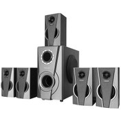 Resim Genel Markalar MD-672BT 5+1 Bluetooth Speaker 120W Usb+SD+FM Destekli Multimedia Ev Sinema Ses Sistemi 